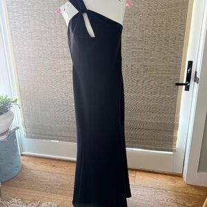 Elegant Black Gown for Black Tie Wedding